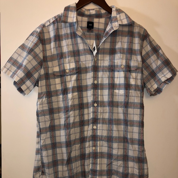 Men's GAP Short Sleeve Button Down Shirt - Picture 1 of 2